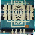 Inca Aztec Throw, Queen, King Blanket | Southwest Indian Navajo Boho Style | Native Cover for Camping, Bedding, Couch, Vanlife | Faux Alpaca, Lightweight, Hypoallergenic (Teal, Queen)-Ruum Studio Home