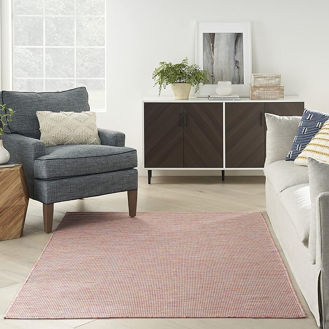 Nourison Home Positano Indoor/Outdoor Rainbow 5' x 7' Area Rug, Easy Cleaning, Non Shedding, Bed Room, Living Room, Dining Room, Backyard, Deck, Patio (5x7)-Ruum Studio Home