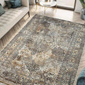 Keen Home Design 9x12 Rug - Machine Washable Area Rug with Non-Slip Backing, Ideal for Living Room, Dining Room, Bedroom - Vintage, Easy Clean, Durable, Low Pile Rug - (9' x 12')-Ruum Studio Home