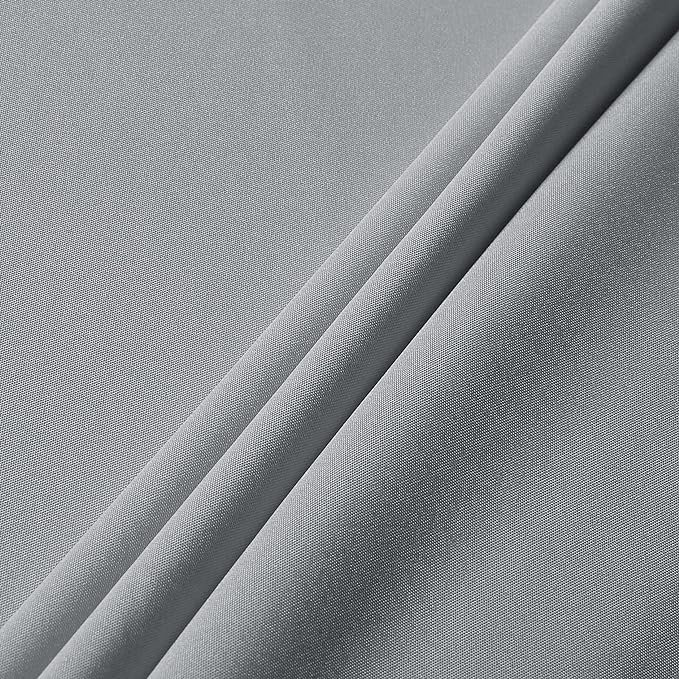 sancua Rectangle Tablecloth - 90 x 132 Inch - Stain and Wrinkle Resistant Washable Polyester Table Cloth, Decorative Fabric Table Cover for Dining Tables, Buffet Parties and Camping, Silver Grey-Ruum Studio Home
