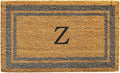 Calloway Mills 153022436Z Periwinkle Border 24" x 36" Monogram Doormat, (Letter Z)-Ruum Studio Home