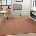 Nourison Home Positano 3' x 5' Terracotta Fabric Modern Area Rug (3' x 5')-Ruum Studio Home
