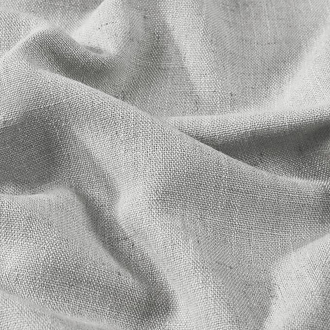 Vision Home Light Gray Pinch Pleated Full Blackout Curtains Linen Blended Room Darkening Curtain Panels 95 inch for Living Room Bedroom Thermal Insulated Pinch Pleat Drapes with Hooks 8FT 40"Wx95"Lx2-Ruum Studio Home