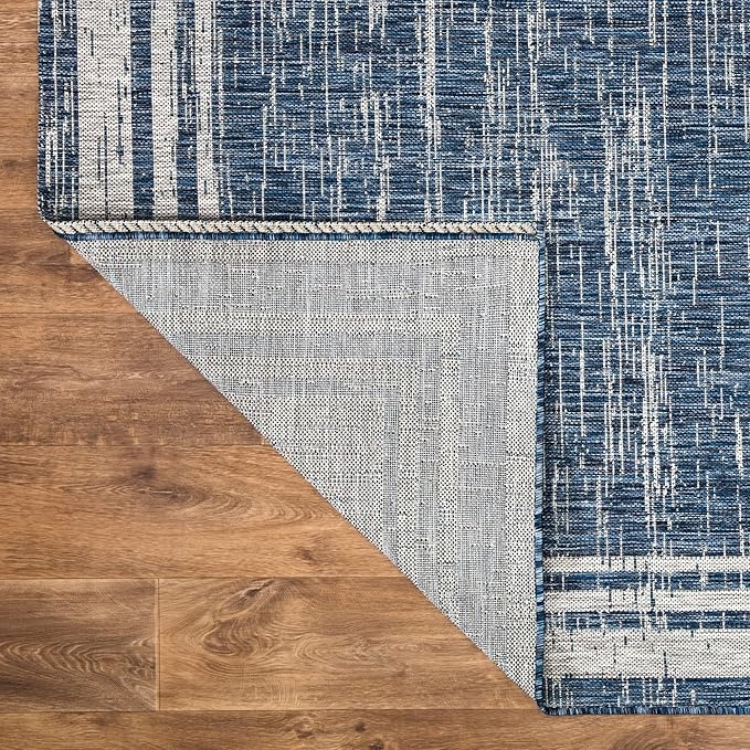 Keen Home Design Terrace Outdoor Area Rug - 5x8 Washable Indoor/Outdoor Rug for Patio, Kitchen, Balcony, Beach, Garden, Deck and Porch, Size: 5'3"x7'7"-Ruum Studio Home
