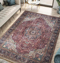Keen Home Design 9x12 Rug - Machine Washable Area Rug with Non-Slip Backing, Ideal for Living Room, Dining Room, Bedroom - Vintage, Easy Clean, Durable, Low Pile Rug - (9' x 12')-Ruum Studio Home