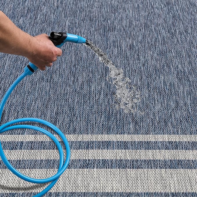 Keen Home Design Terrace Outdoor Area Rug - 9x12 Washable Indoor/Outdoor Rug for Patio, Kitchen, Balcony, Beach, Garden, Deck and Porch, Size: 8'10"x12'-Ruum Studio Home