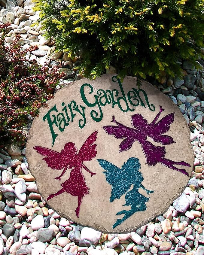 Spoontiques - Garden Décor - Dogs Leave Pawprints Stepping Stone - Decorative Stone for Garden-Ruum Studio Home