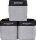 DECOMOMO Extra Large Storage Baskets 54.5L Fabric Storage Bins for Organizing Linen Closet, Toys, Nursery (Grey and Black, XXXL - 3 pack)-Ruum Studio Home