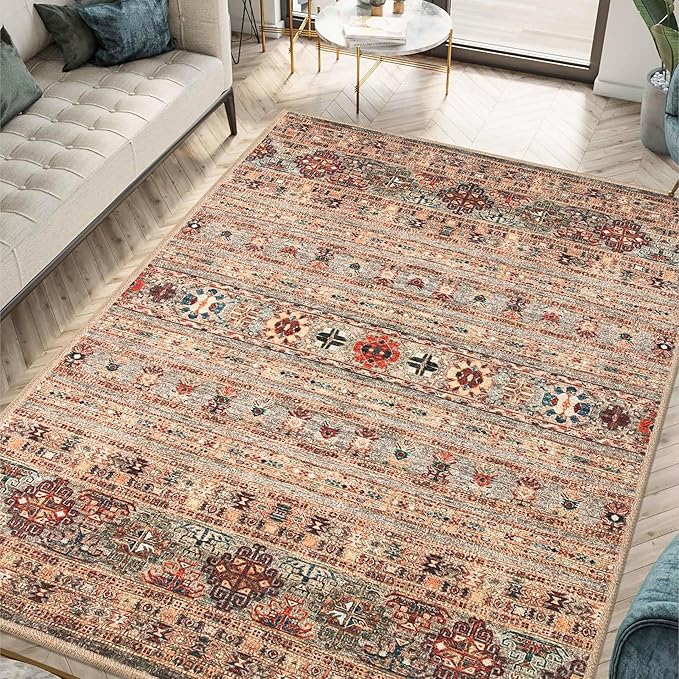 Keen Home Design 3x5 Rug - Machine Washable Entry Rug with Non-Slip Backing, Ideal for Enteryway, Kitchen, Bathroom, Laundry Room - Vintage, Easy Clean, Durable, Low Pile Rug - (3' x 5')-Ruum Studio Home