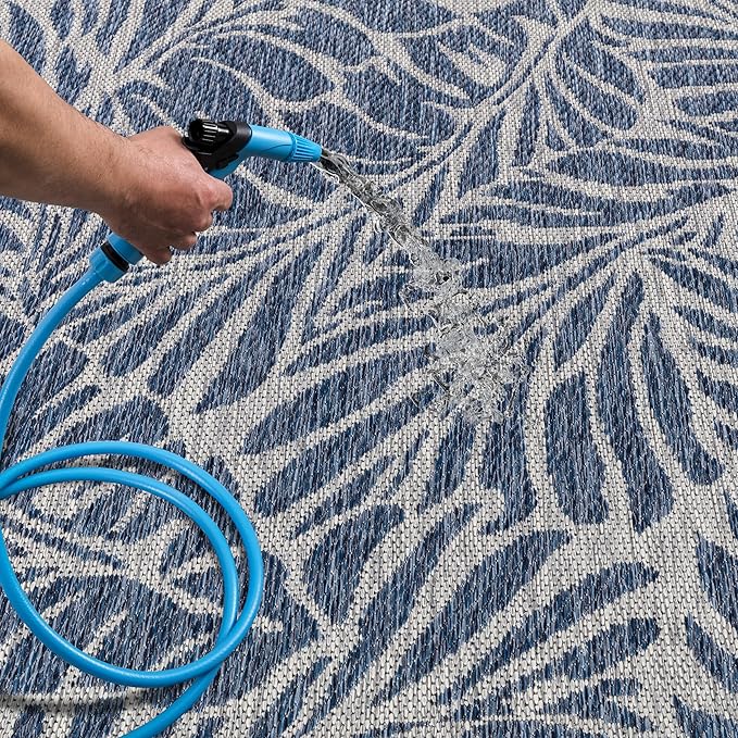 Keen Home Design Terrace Outdoor Area Rug - 9x12 Washable Indoor/Outdoor Rug for Patio, Kitchen, Balcony, Beach, Garden, Deck and Porch, Size: 8'10"x12'-Ruum Studio Home