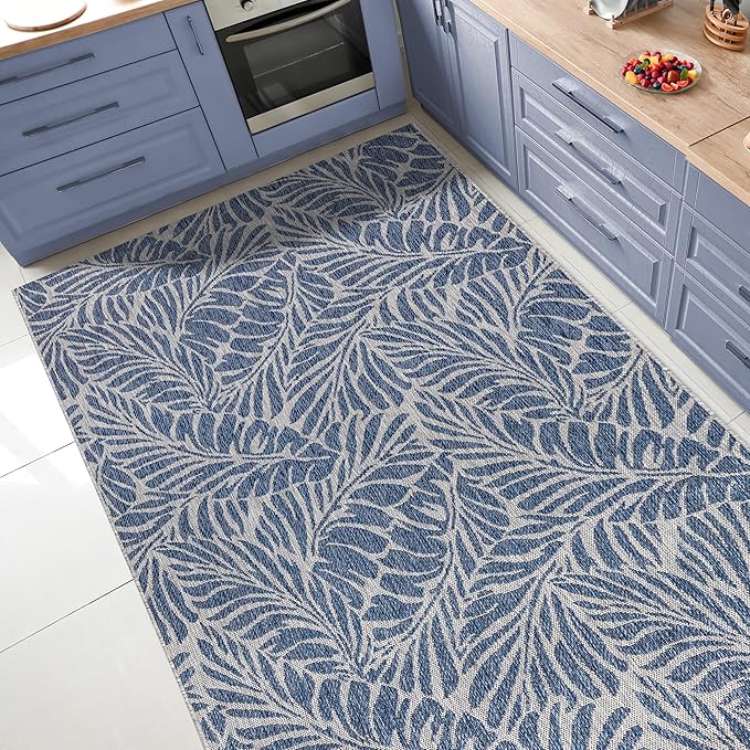 Keen Home Design Terrace Outdoor Area Rug - 9x12 Washable Indoor/Outdoor Rug for Patio, Kitchen, Balcony, Beach, Garden, Deck and Porch, Size: 8'10"x12'-Ruum Studio Home