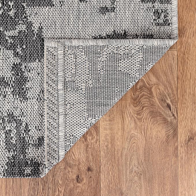 Keen Home Design Terrace Outdoor Area Rug - 4x6 Washable Indoor/Outdoor Rug for Patio, Kitchen, Balcony, Beach, Garden, Deck and Porch, Size: 3'10"x5'7"-Ruum Studio Home