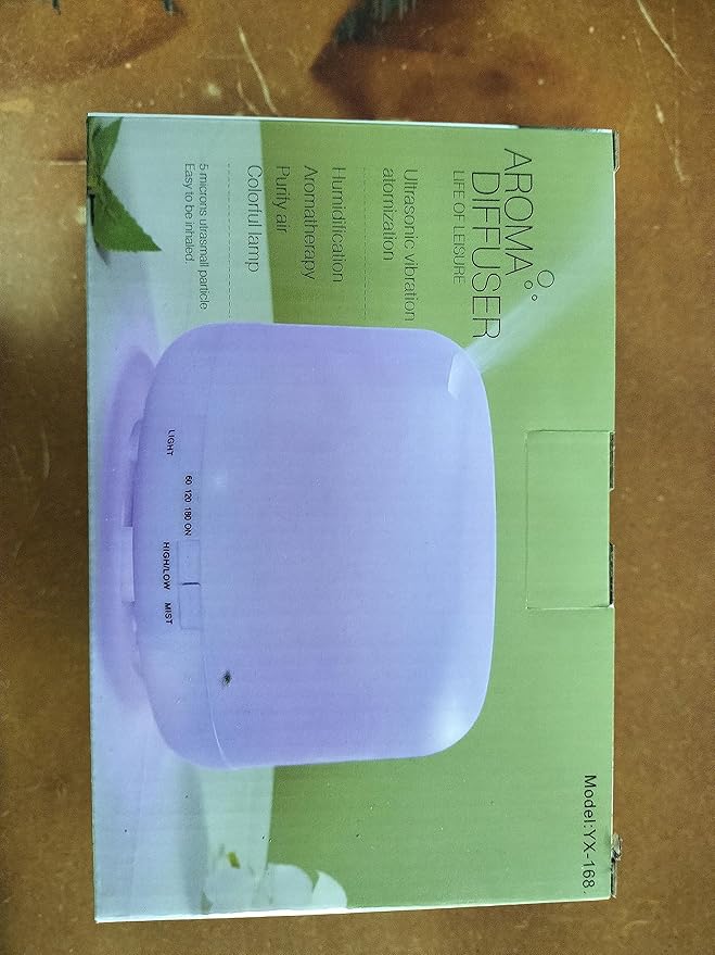 Diffuserlove Diffuser Essential Oil Diffusers 500ML Remote Control Aroma Diffuser Cool Mist Aromatherapy Diffuser with Mute Design, Timer and Auto Shut-Off for Office Living Room Yellow-Ruum Studio Home