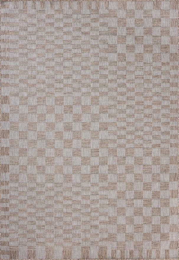 Loloi Amber Lewis Topanga Collection TOP-03 Natural/Dove 3'-11" x 5'-11" Indoor/Outdoor Accent Rug-Ruum Studio Home