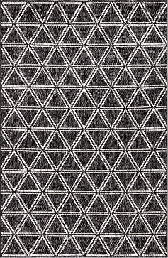 Keen Home Design Outdoor Rug - 5x8 Washable Indoor/Outdoor Rug for Patio, Balcony, Kitchen, Garden, Beach, Deck and Porch. Size: 5'3" x 7'7"-Ruum Studio Home