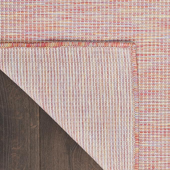 Nourison Home Positano Indoor/Outdoor Rainbow 4' x 6' Area Rug, Easy Cleaning, Non Shedding, Bed Room, Living Room, Dining Room, Backyard, Deck, Patio (4x6)-Ruum Studio Home