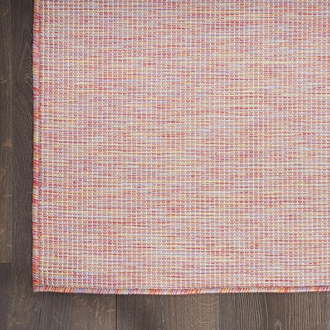 Nourison Home Positano Indoor/Outdoor Rainbow 6' x 9' Area Rug, Easy Cleaning, Non Shedding, Bed Room, Living Room, Dining Room, Backyard, Deck, Patio (6x9)-Ruum Studio Home