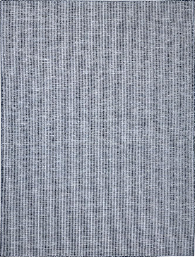 Nourison Home Positano 6' x 9' Navy Blue Fabric Modern Area Rug (6' x 9')-Ruum Studio Home